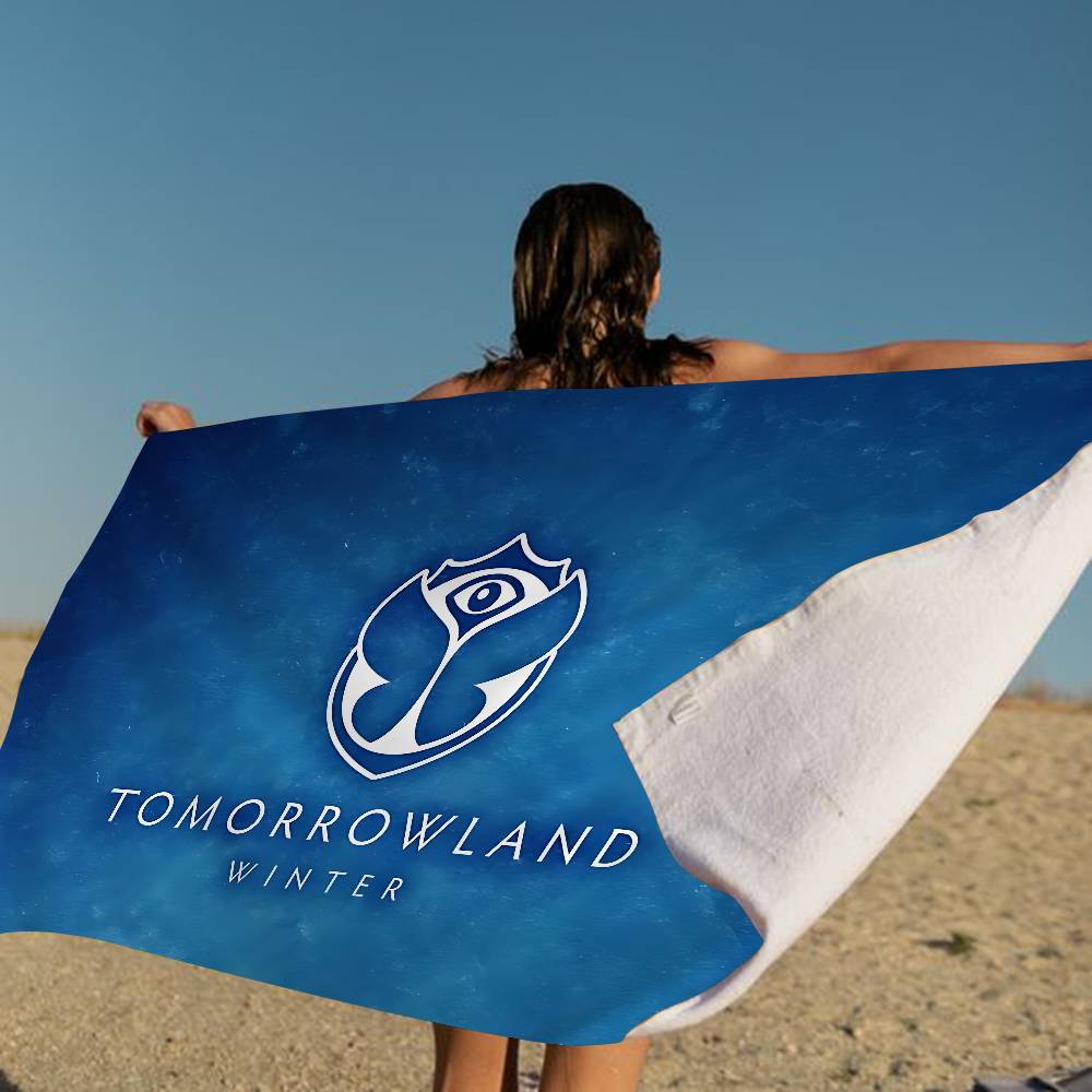 Pilates Yoga Towel - T-TOMORROWLAND Music Beach Towel Colorful Bath