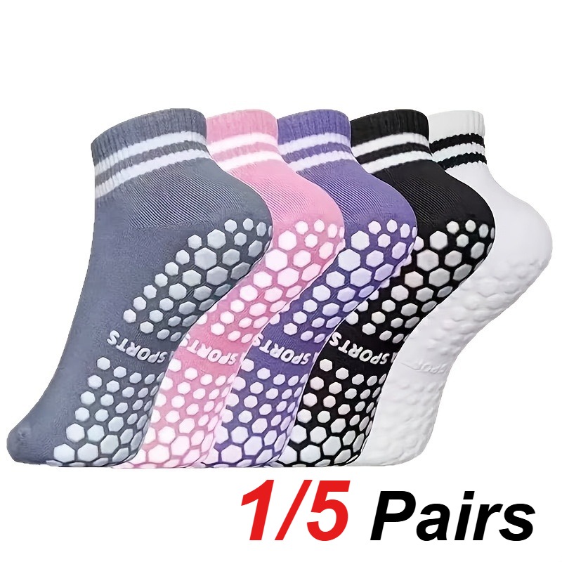 Pilates & Yoga Unleashed International Academy Yonkers - 1/5 Pair Women's Silicone Anti Slip
