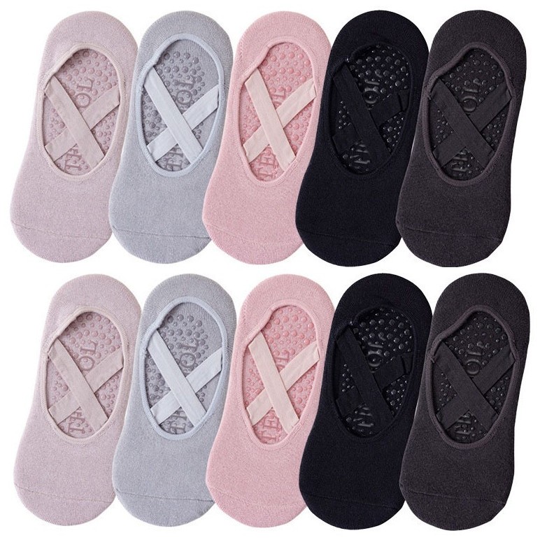 Pilates Yoga And Barre - 1/3 Pairs Yoga Socks Women Cotton