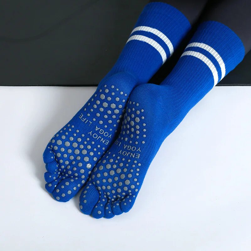 Pilates Yoga Ballet - Women Breathable Yoga Socks Mid-tube Non-slip