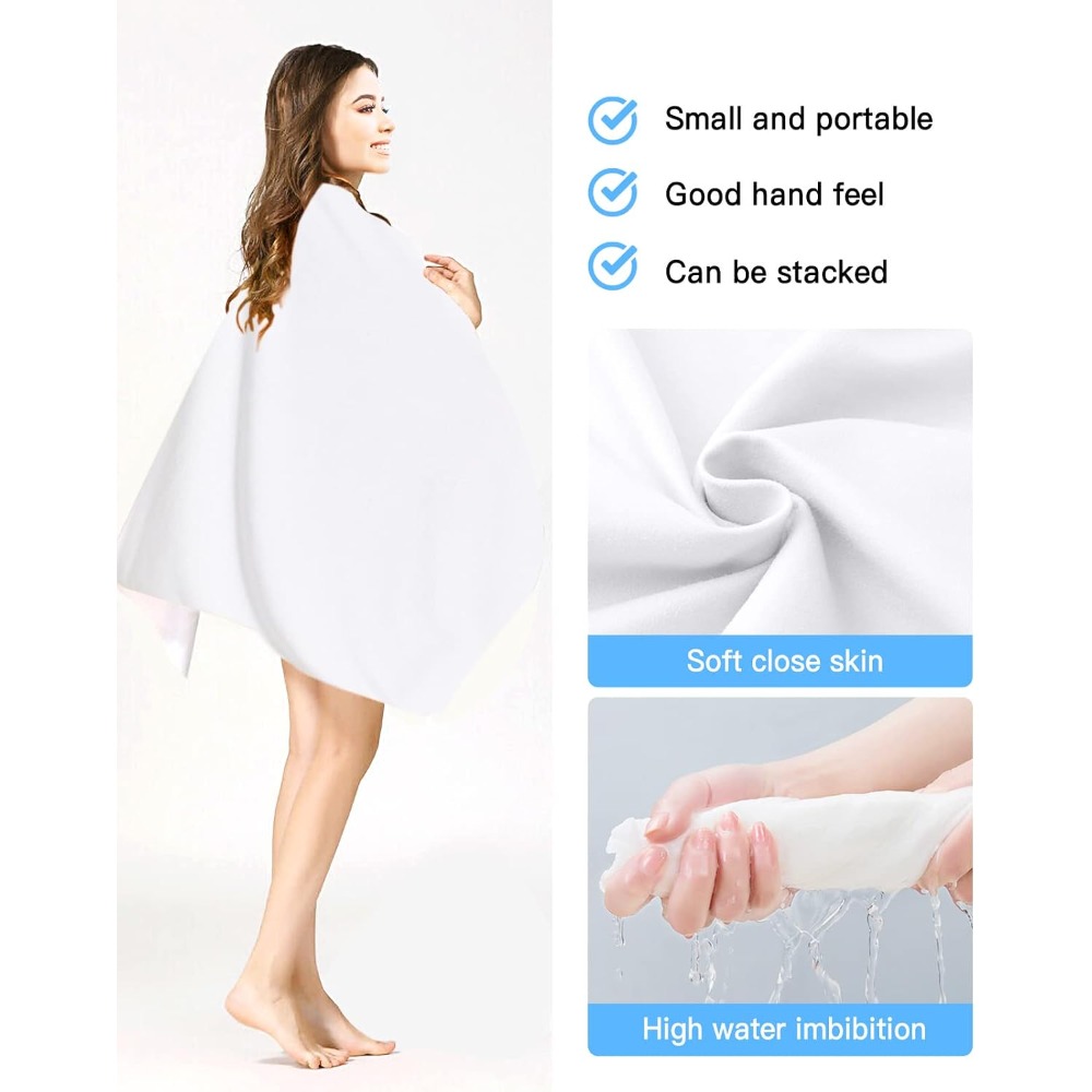 1pc Beach Towel Pure White Tow - Pilates Yoga Towel recension och pris