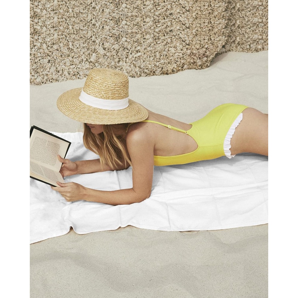 1pc Beach Towel Pure White Tow - Pilates Yoga Towel recension och pris