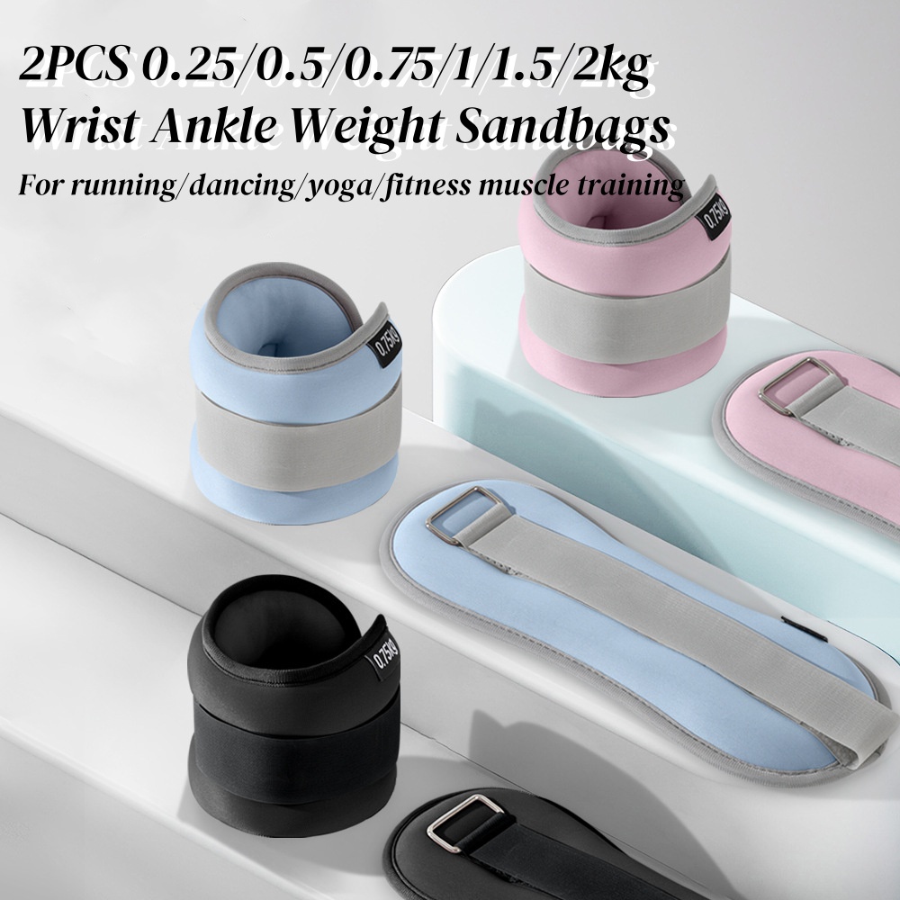 2pcs 0.25/0.5/0.75/1/2kg Wrist - Yoga Sandbag Weight recension och pris