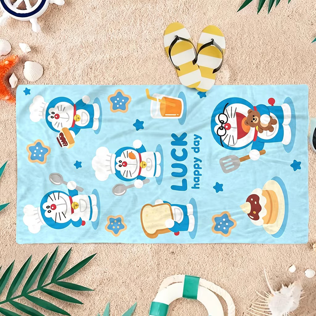 Doraemon Purple Ghost Beach To - Pilates Yoga Towel recension och pris