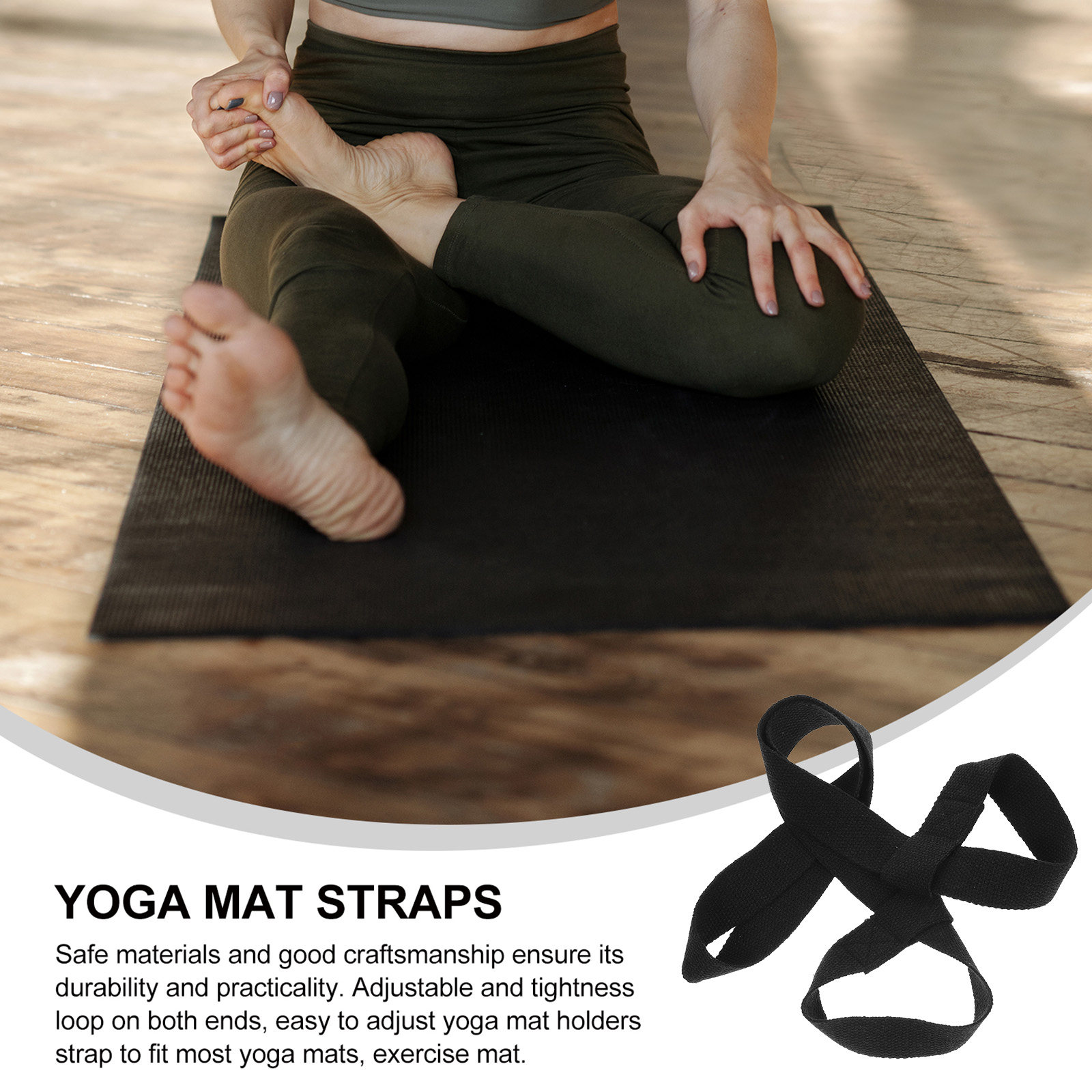 2Pcs Yoga Mat Sling Strap Heav - Pilates Yoga Class recension och pris