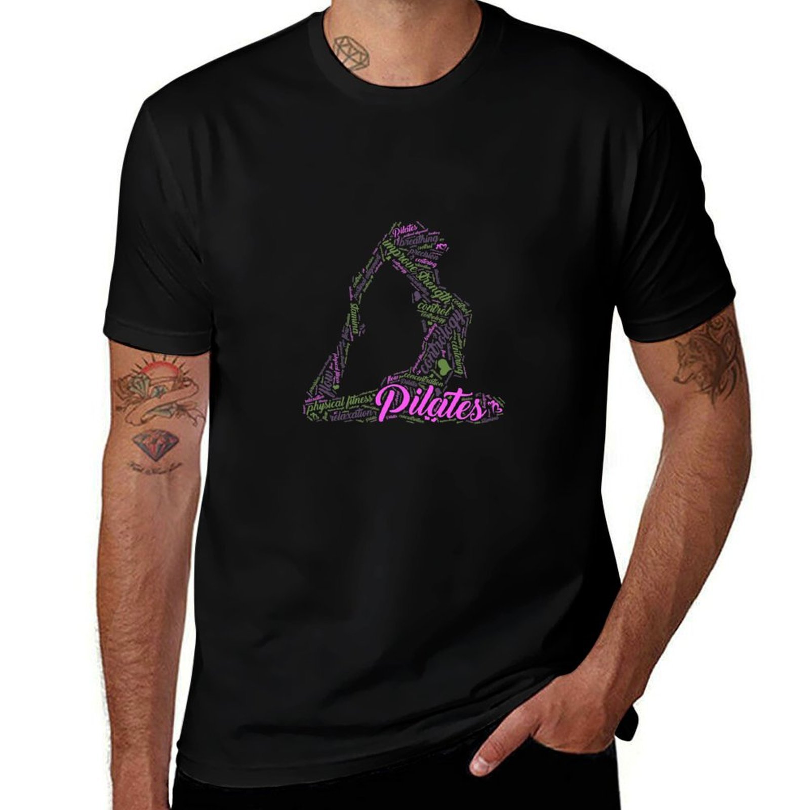 Womens Fun Word Cloud and Cute - Pilates Yoga Class recension och pris