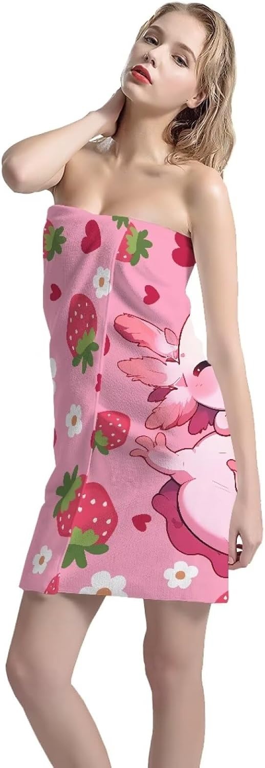 Cute Axolotl Strawberry Beach  - Pilates Yoga Towel recension och pris