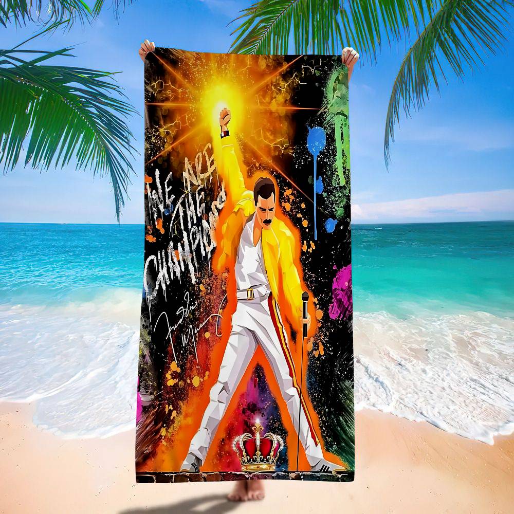 F-Freddie Mercury Rock Music B - Pilates Yoga Towel recension och pris