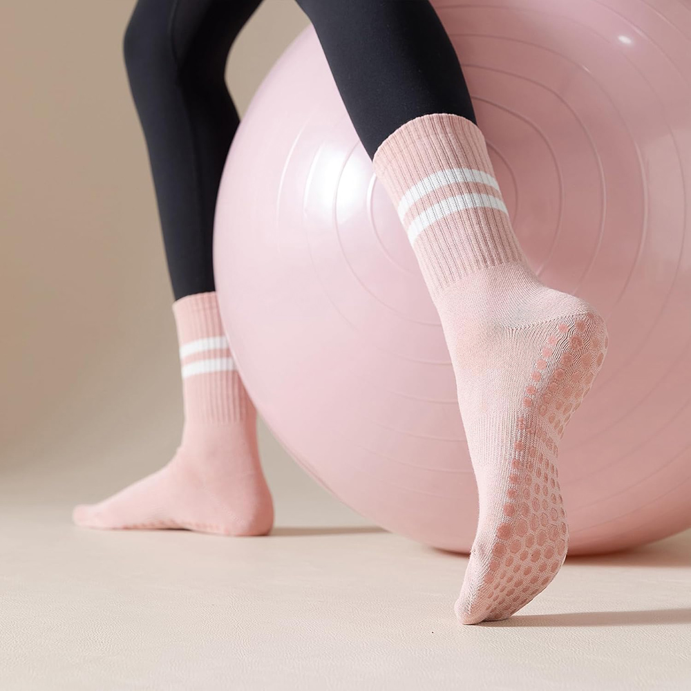 Yoga Pilates Socks with Grips  - Pilates Yoga And Barre recension och pris