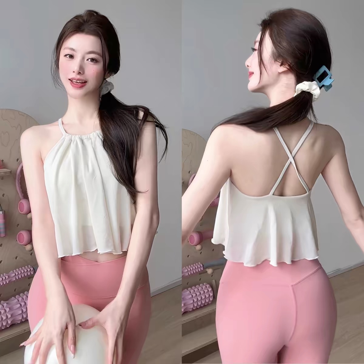 Cloud-sensing Mesh Small Suspe - Pilates Yoga Clothes recension och pris