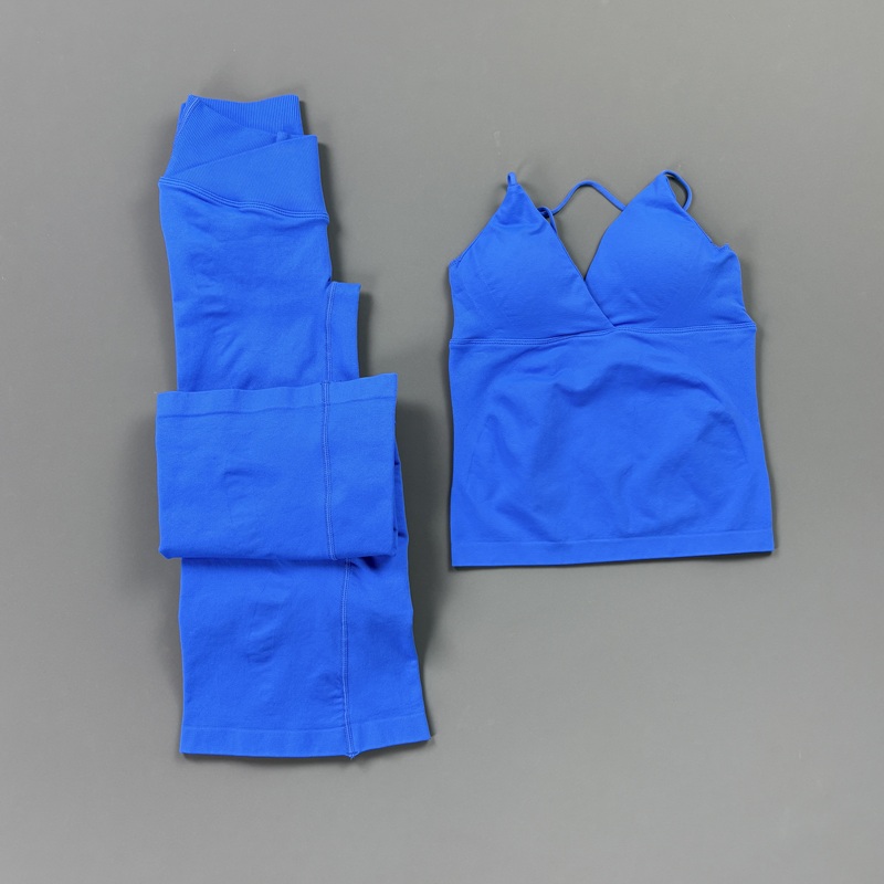 2Pcs Women Seamless Yoga Worko - Pilates Yoga Clothes recension och pris
